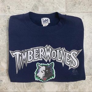 Old Logo MN Timberwolves Crewneck Sweatshirt